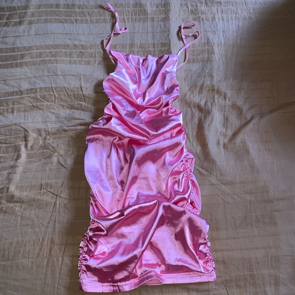 Pink Satin Dress - Picture 10 of 13